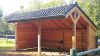 Lariks/Douglas kapschuur Goor 600x390 cm met blanke wanden - Bouwpakket