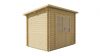 Tuindeco Kris Blokhut 290x200 cm 28 mm vuren red class wood geïmpregneerd