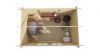 Tuindeco Kris Blokhut 290x200 cm 28 mm vuren red class wood geïmpregneerd