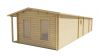 Blokhut Letterkenny 70 mm 1120x595 cm - Red class wood geïmpregneerd