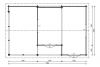 Lugarde Blokhut B47 800x500 cm - 44 mm - plattegrond