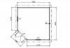 Blokhut 5-Hoek Prima Vonne P562 - 300x300 cm plattegrond