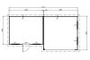 Tuinhuis Prima Joa PR12 - 720x360 cm plattegrond