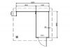 Tuinhuis Prima Felia PR6 - 300x240 cm plattegrond