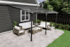 Veranda Livingdream 557x305 cm - antraciet - polycarbonaat dak - Bouwpakket