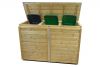 Containerberging 2x 140L en 1x 240L | 187x90x125 cm - voor 3 containers!