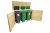Containerberging 1x 140L en 2x 240L | 197x90x125 cm - voor 3 containers!