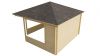 Prieel Marit 400x400 cm - Red class wood geïmpregneerd
