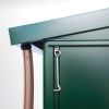 Biohort Europa 2A metalen tuinhuis 244x84x203 cm zilver