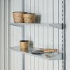 Biohort metalen tuinkast 230 zilver 227x83x182,5 cm
