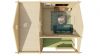 Chalet Morgenster/Edelweiss 600x510 cm - Groen geïmpregneerd