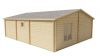 Tuindeco Mullingar Blokhut 850x690 cm + luifel 100 cm 70 mm vuren honing geïmpregneerd