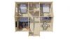 Tuindeco Mullingar Blokhut 850x690 cm + luifel 100 cm 70 mm vuren honing geïmpregneerd