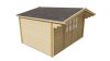 Blokhut Murcia 400x300 cm + luifel 70 cm - Red class wood geïmpregneerd