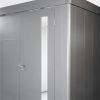 Biohort Neo 2C metalen tuinhuis donkergrijs 292x236 cm met dubbele deur