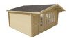 Blokhut Newcastle 540x440 cm + luifel 90 cm - Red class wood geïmpregneerd