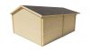 Blokhut Niedersachsen 500x598 cm + luifel 115 cm - Red class wood geïmpregneerd