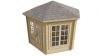 Tuindeco Nora Blokhut 363x312 cm 34 mm vuren red class wood geïmpregneerd