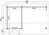 Blokhut Kenzo 540x300 cm - Groen geïmpregneerd plattegrond