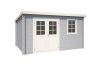 Blokhut Amira 380x275 cm - Platinum Grey-Wit gecoat secondary