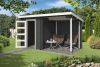 BlokBlokhut Jelle 370x175 cm - Carbon Grey-Wit gecoat main