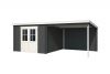 Blokhut Orlando 581x292 cm - Carbon Grey-Wit gecoat secondary