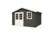 Blokhut Arvid 380x300 cm - Carbon Grey-Wit gecoat secondary
