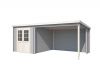 Blokhut Sunniva 570x275 cm - Platinum Grey-Wit gecoat secondary