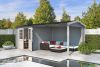 Blokhut Karyna 570x275 cm - Platinum Grey-Wit gecoat main