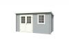 Blokhut Amira 380x175 cm - Platinum Grey-Wit gecoat secondary