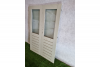 Dubbele houten deuren lichtgrijs 121,5 x 180,5 cm (bxh) - SALE25058