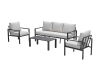 Springs loungeset- 4-delig - carbon black - desert sand