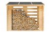 Openhaard hout berging Brandr 238x115x183 cm