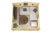 Tuindeco Otto Blokhut 360x360 cm 28 mm vuren Red Class Wood geïmpregneerd
