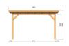 Overkapping Plat Dak Odense XXL Type 1 Red Class Wood 650 x 450 - blanke wanden