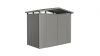 Biohort Panorama Gr. P1 metalen tuinhuis met dubbele deur 273x158 cm zilvergrijs metallic
