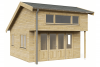 Chalet Panorama 425x425 cm - exterieur gecoat