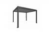 Pergola - Donkergrijs - Zilver Metallic Lamellen - 400x350 cm