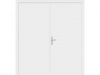 Plaatdeur dubbel 2 deuren - 93x211,5 cm + kozijn 200x218,9 cm - wit (incl. hang en sluitwerk)