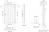 Trendhout Plaatdeur enkel XL - rechtsdraaiend - 120x211,5 cm + kozijn 133,4x218,9 cm - wit (incl. hang en sluitwerk)