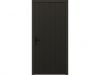 Plaatdeur enkel rechtsdraaiend - 93x211,5 cm + kozijn 106,4x218,9 cm - zwart (incl. hang en sluitwerk)