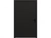 Plaatdeur enkel XL - rechtsdraaiend - 120x211,5 cm + kozijn 133,4x218,9 cm - zwart (incl. hang en sluitwerk)