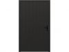 Plaatdeur enkel XL - linksdraaiend - 120x211,5 cm + kozijn 133,4x218,9 cm - zwart (incl. hang en sluitwerk)