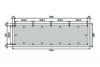 Overkapping Prestige 1200x500 cm plattegrond