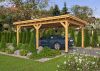 Overkapping Plat Dak Odense XL Type 1 Red Class Wood 550 x 378