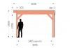 Trendhout Overkapping Refter XL 955x400 cm