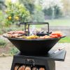 Barbecue Companero XXL 2.0 Blackline - incl. hoes en houtopslag - Ø80 cm
