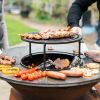 Barbecue Companero XXL 2.0 Cortenstaal - incl. hoes en houtopslag - Ø80cm