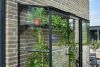 Muurkas Qube - Lean-to 26 - 189x65x204 cm - Zwart - Veiligheidsglas