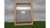 Enkele raam hout blank met dubbel glas - restant product